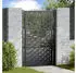vidaXL Gartentor Kreuzdesign Stahl Schwarz 100x150cm (4101001)