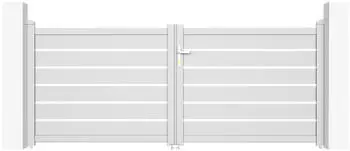 Casanoov Vogel Double-wing door aluminium 300 x 120 cm white