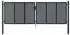 vidaXL Gartentor Anthrazit 300x150cm Stahl (154566)