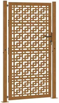 vidaXL Gartentor Kreuz-Design wetterfester Stahl 105x180cm (4101007)