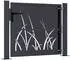 vidaXL Gartentor Stahl Anthrazit 105x80cm (153166)