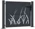 vidaXL Gartentor Stahl Anthrazit 105x80cm (153166)