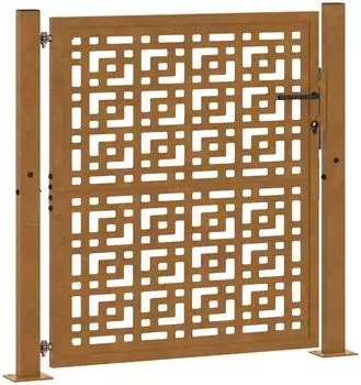 vidaXL Gartentor Kreuzdesign Cortenstahl 105x105cm (4101004)