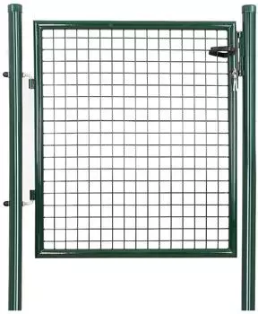 Songmics Gartentor GGD150G verzinkter Stahl, abschlie&szlig;bar, 106x90cm, gr&uuml;n (GGD150G)