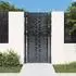 vidaXL Gartentor anthrazit 100x200cm Stahl, quadratisches Design
