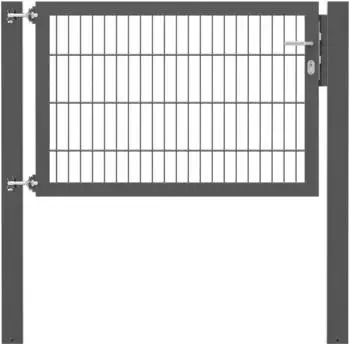 Alberts Flexo Plus Einzeltor für Doppelstabmatten, anthrazit, 125x80cm (635879)
