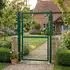 Songmics Gartentor Zauntor verzinkter Stahl abschließbar 106x125cm grün (GGD175L)