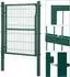 Songmics Gartentor Zauntor verzinkter Stahl abschließbar 106x125cm grün (GGD175L)