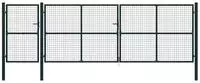vidaXL Gartentor Stahl 500&times;150 cm Gr&uuml;n