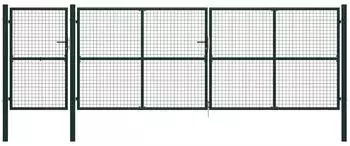vidaXL Gartentor aus Stahl 500x150cm Gr&uuml;n