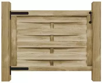 vidaXL Gartentor Kiefernholz imprägniert 100x75cm (45308)