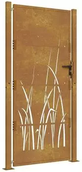 vidaXL Gartentor Cortenstahl Gras-Design 100x175cm (153230)