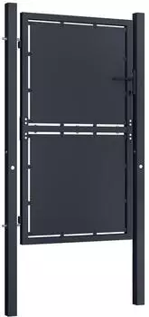 vidaXL Gartentor Stahl 100x200cm anthrazit (144522)