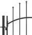 vidaXL Gartentor Woerden mit Speerspitze 5x1,5m, schwarz (146324)