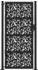 vidaXL Gartentor Stahl Blatt-Design schwarz 105x205cm (4100963)