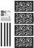 vidaXL Gartentor Stahl Blatt-Design schwarz 105x205cm (4100963)