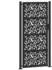 vidaXL Gartentor Stahl Blatt-Design schwarz 105x205cm (4100963)