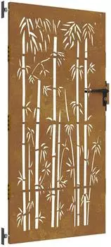 vidaXL Gartentor Cortenstahl Bambus-Design 85x200cm (153237)