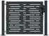 vidaXL Gartentor anthrazit 105x105cm Stahl, quadratisches Design (153191)