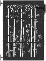 vidaXL Gartentor Schwarz 85 x 150 cm Pulverbeschichteter Stahl