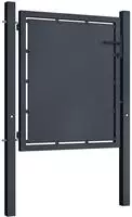 vidaXL Gartentor aus Stahl 100 x 75 cm Anthrazit