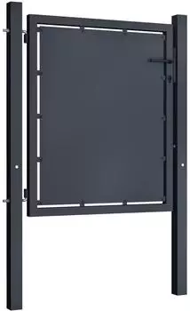 vidaXL Gartentor Stahl 100x75cm anthrazit