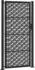 vidaXL Gartentor schwarz 100x200cm Stahl Kreuz-Design (4101003)