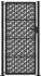 vidaXL Gartentor schwarz 100x200cm Stahl Kreuz-Design (4101003)