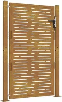 vidaXL Gartentor Cortenstahl quadratisches Design 100x150cm (153199)