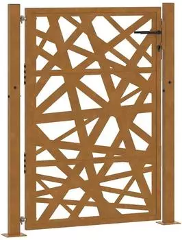 vidaXL Gartentor Cortenstahl helles Design (4100955)