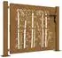 vidaXL Gartentor Cortenstahl Bambus-Design 105x105cm (153239)
