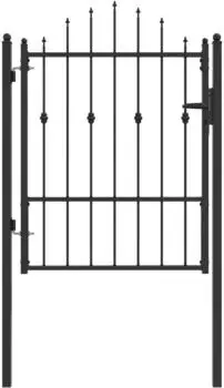 vidaXL HORST Zauntor Metall schwarz 100x125cm (42034050)