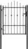 vidaXL HORST Zauntor Metall schwarz 100x125cm (42034050)