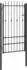 vidaXL Zauntor HORST 100x175cm Metall schwarz abschließbar (42034047)