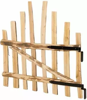 vidaXL Bogenzauntor 100x90cm Haselholz impr&auml;gniert