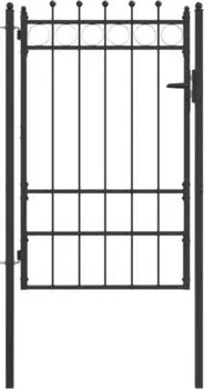 vidaXL HORST Zauntor Metall schwarz abschlie&szlig;bar 100x150cm (42034061)