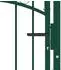 vidaXL Zauntor mit Spitzen Stahl 100x125cm grün (146374)