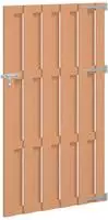 vidaXL Gartentor 100 x 180 cm WPC und Aluminium Braun