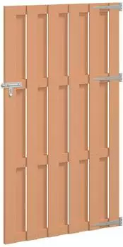 vidaXL Gartentor WPC & Aluminium 100x180cm, braun