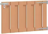 vidaXL Gartentor 100 x 60 cm WPC und Aluminium Braun