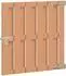 vidaXL Gartentor WPC & Aluminium 100x100cm, braun (42039049)