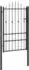 vidaXL ASTEN Gartentor Metall schwarz 100x150cm (42034051)