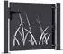 vidaXL Gartentor Stahl Gras-Design anthrazit 105x105cm (153167)