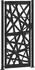 vidaXL Gartentor aus Stahl, schwarz, 100x200cm (4100953)