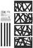 vidaXL Gartentor aus Stahl, schwarz, 100x200cm (4100953)