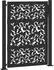 vidaXL Gartentor Stahl Blattdesign schwarz 100x125cm (4100960)