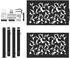 vidaXL Gartentor Stahl Blatt-Design 100x100cm schwarz (4100959)