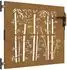 vidaXL Gartentor Cortenstahl Bambus-Design 85x75cm (153232)