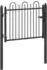 vidaXL DRONTEN Zauntor 100x75cm Metall, schwarz, abschließbar (42034053)