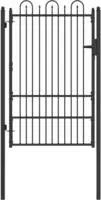 vidaXL Zauntor DRONTEN 100 x 150 cm Stahl Schwarz Abschlie&szlig;bar